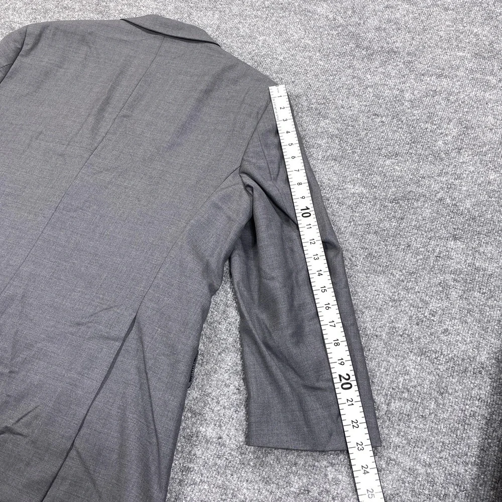 Joseph Abboud Suit‎ Jacket Mens 44R Gray Wool Super 110s Two Button Made USA